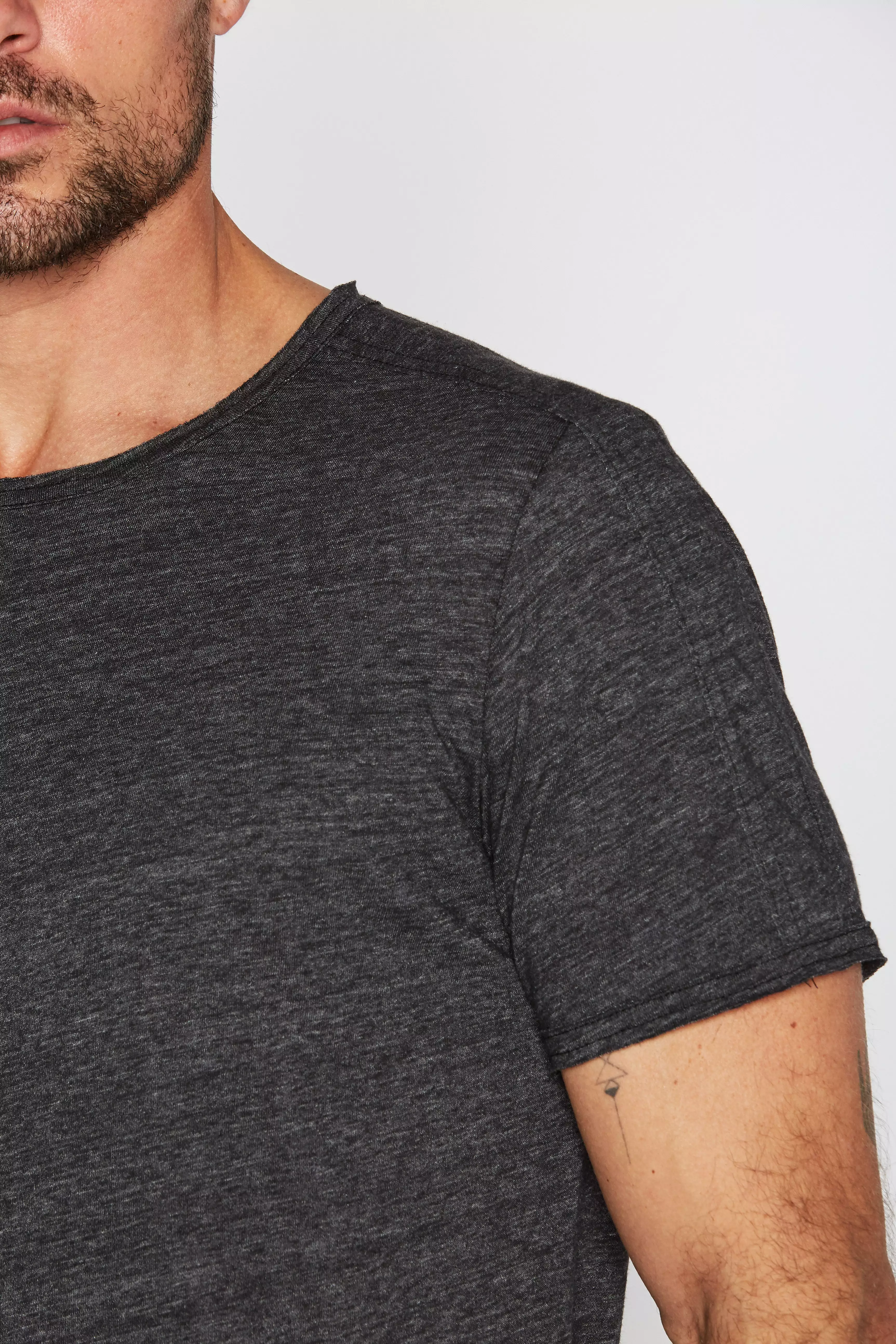 Men's Tri-Blend Patch Sleeve Tee