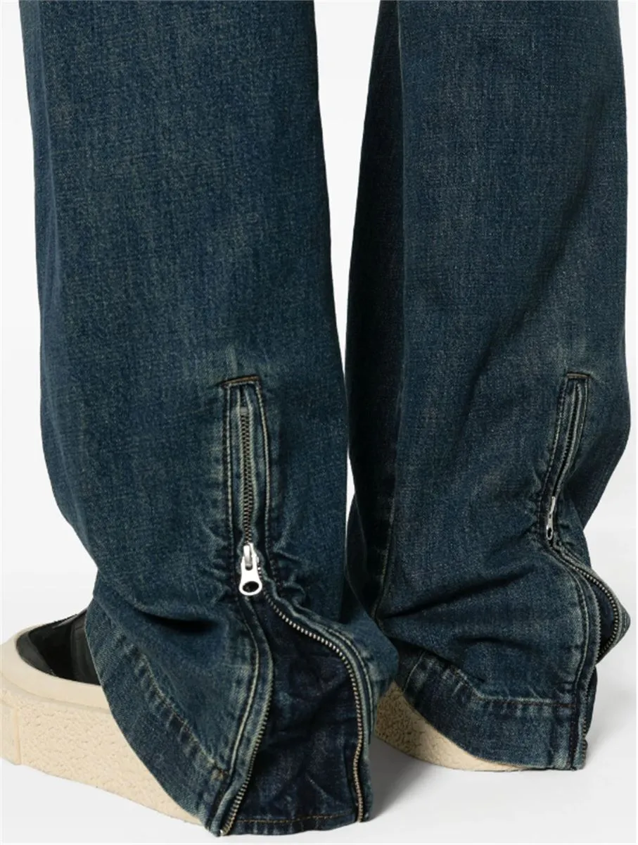 MID-RISE WIDE-LEG JEANS