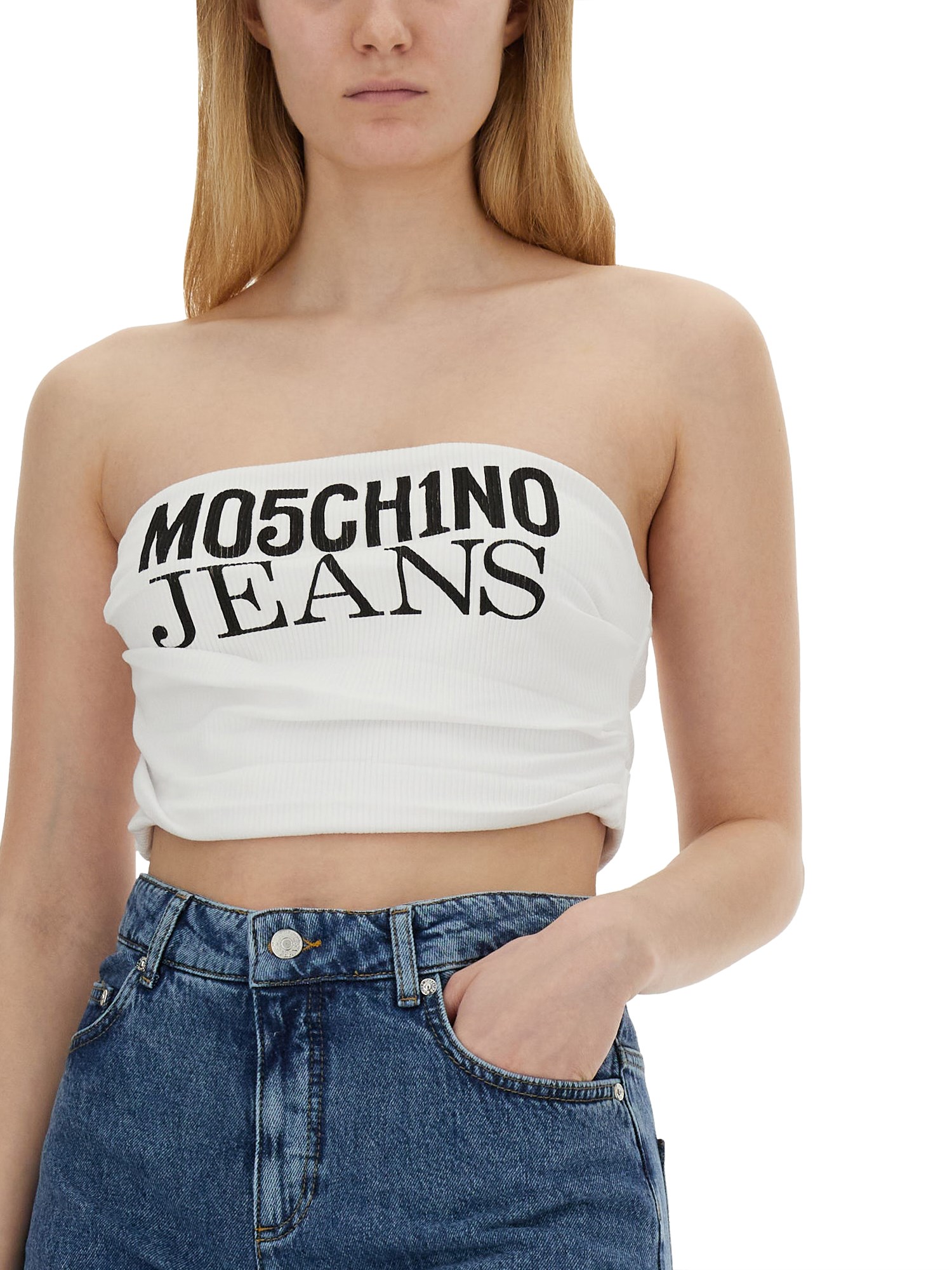 MOSCHINO JEANS    TOPS WITH LOGO