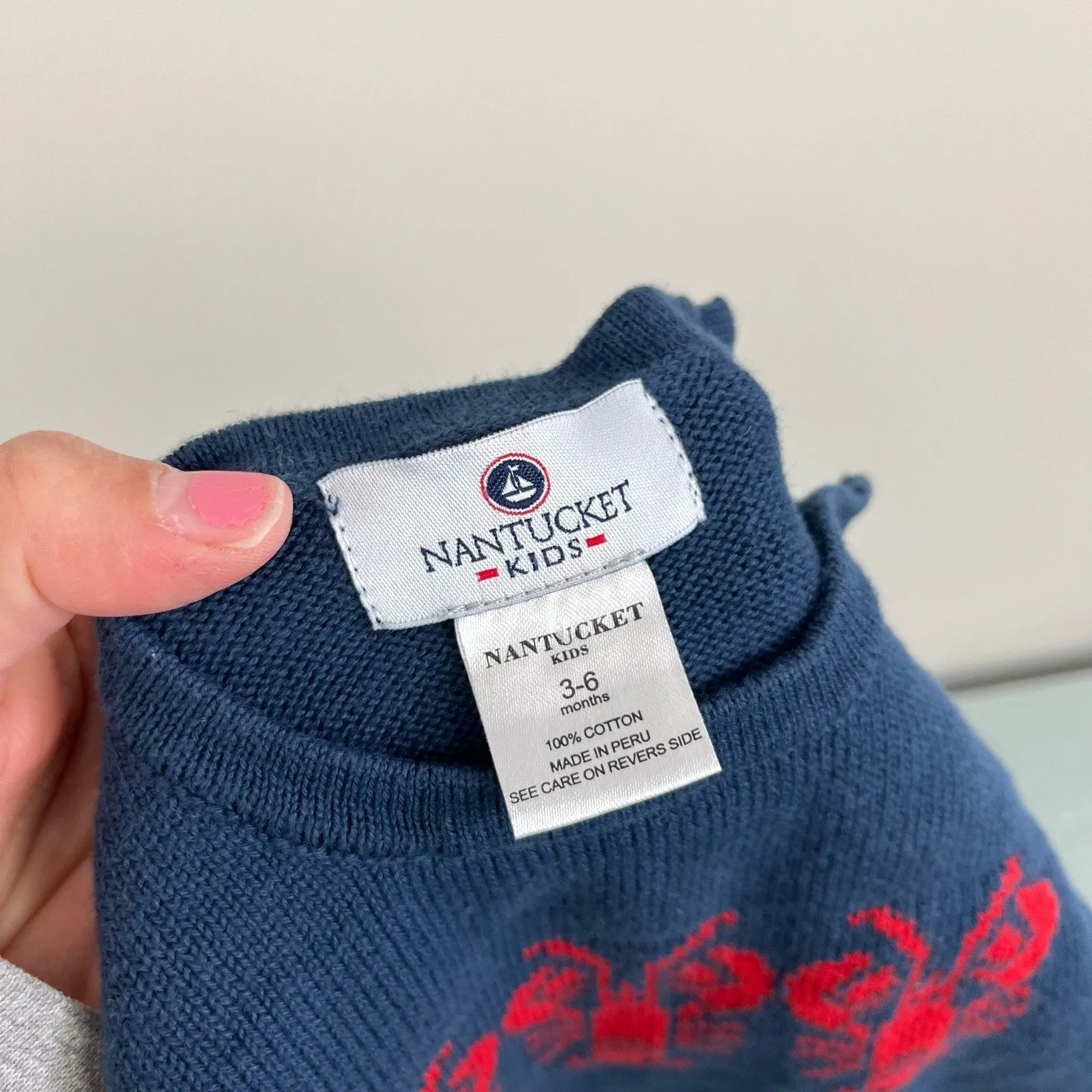 Nantucket Kids New England Lobster Sweater 3-6 Months