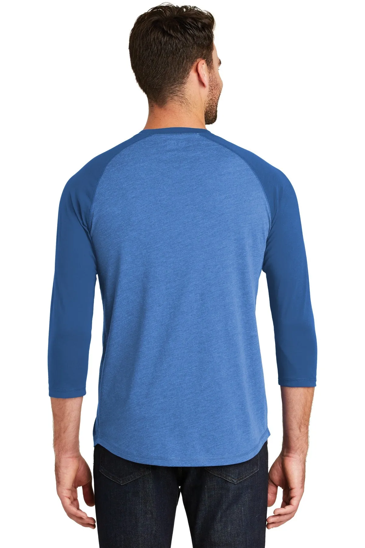 New Era Men's Heritage Blend 3/4-Sleeve Baseball Raglan Tee. NEA104