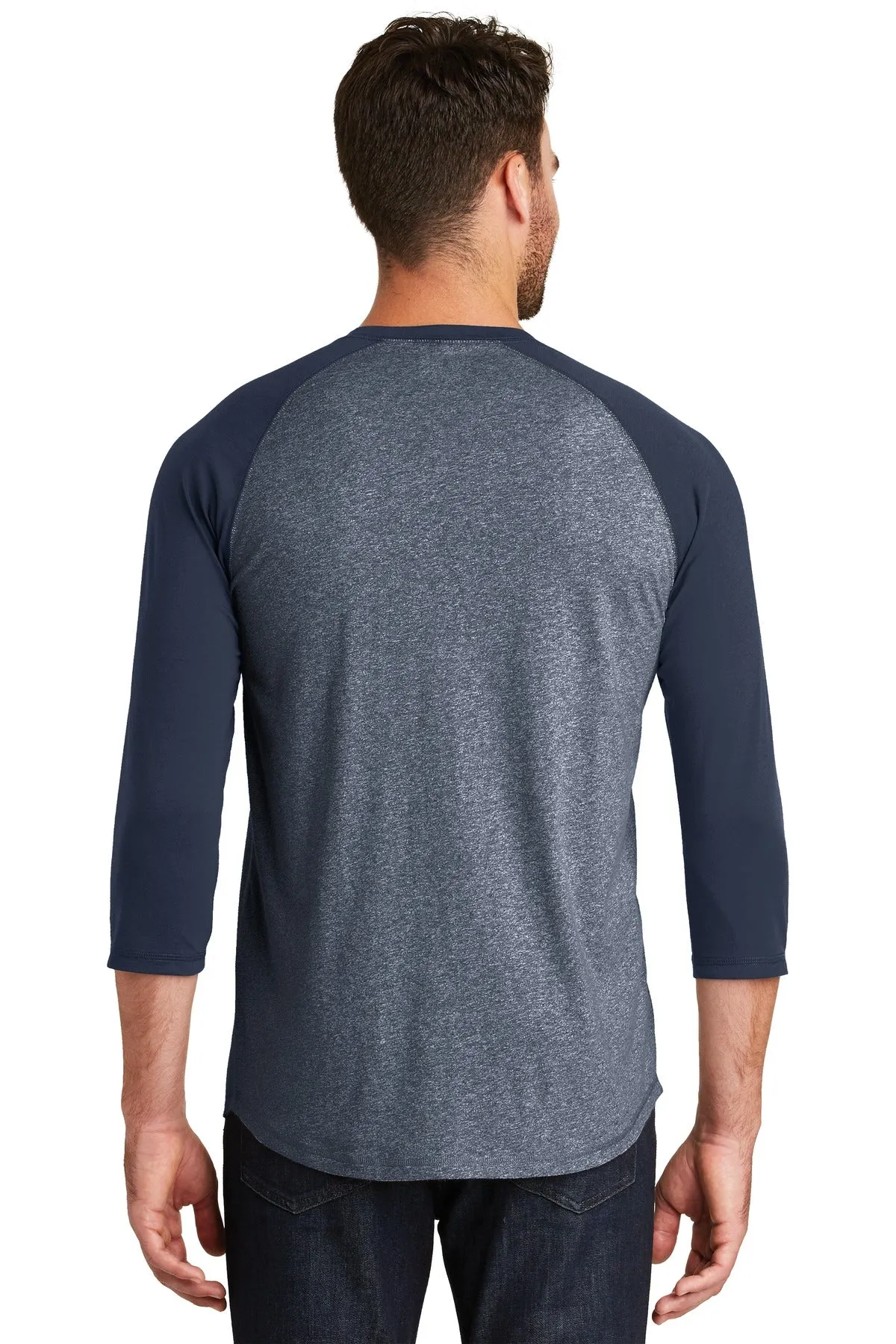 New Era Men's Heritage Blend 3/4-Sleeve Baseball Raglan Tee. NEA104