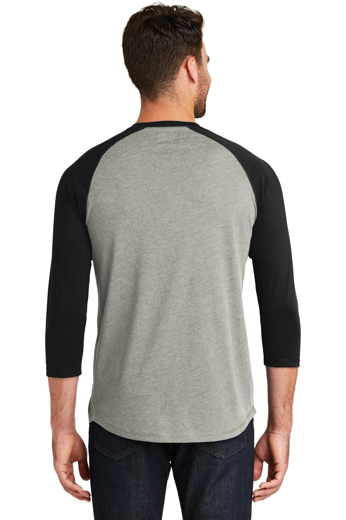 New Era Men's Heritage Blend 3/4-Sleeve Baseball Raglan Tee. NEA104