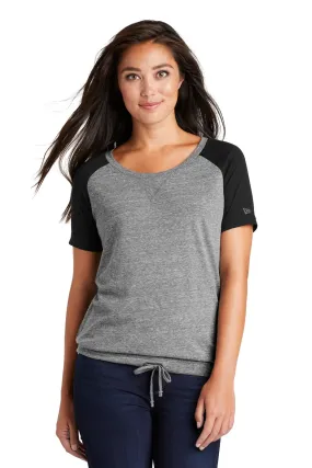 New Era Women's Tri-Blend Performance Cinch Tee. LNEA133