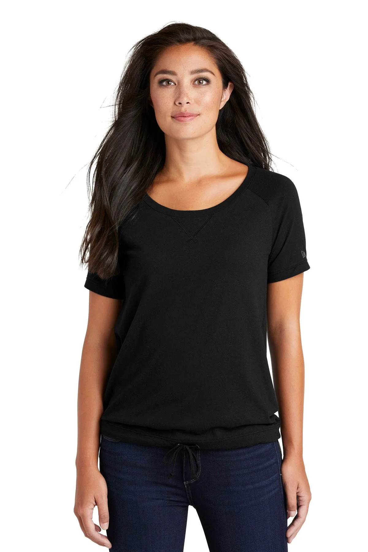 New Era Women's Tri-Blend Performance Cinch Tee. LNEA133