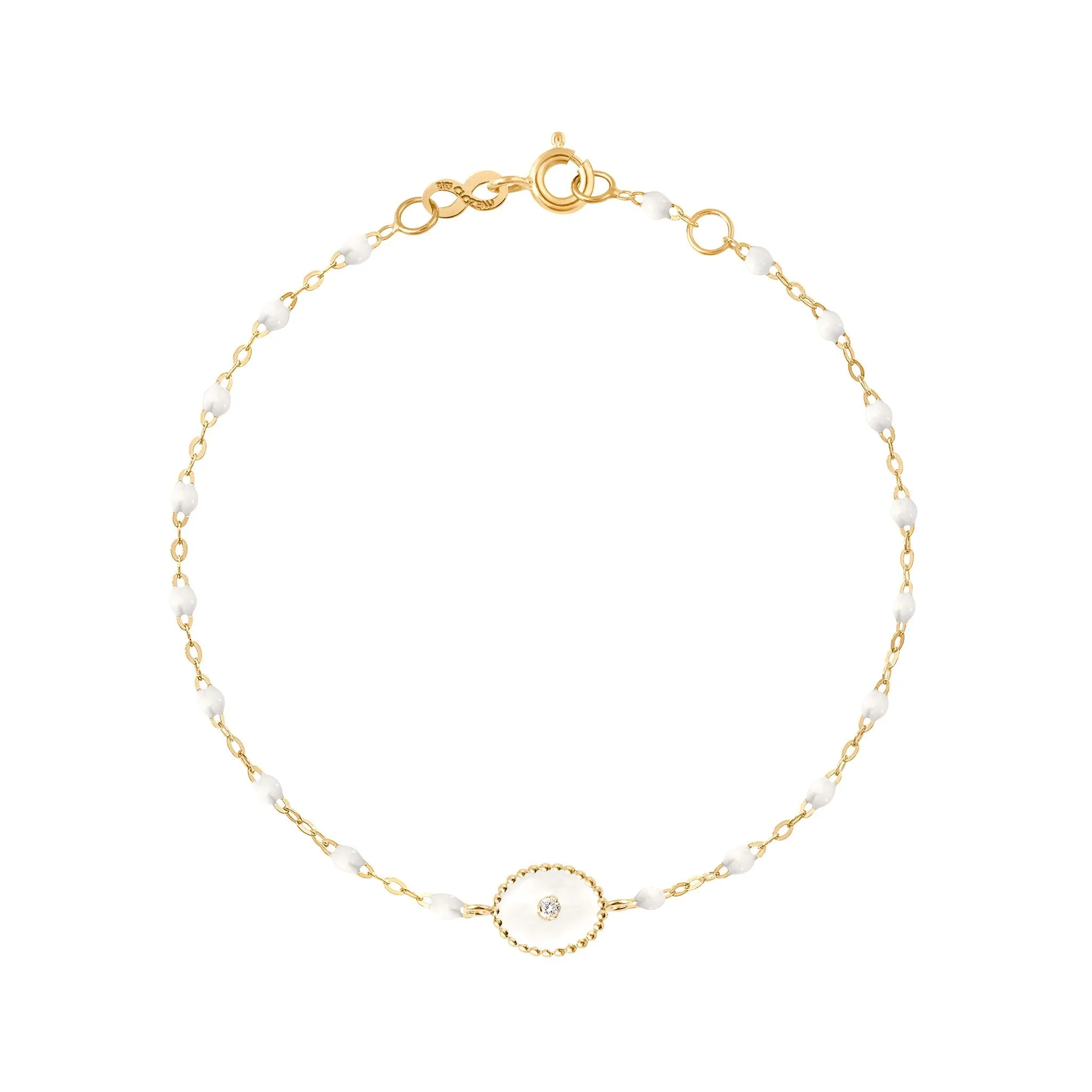 North Star Classic Gigi White diamond bracelet, Yellow Gold, 6.7