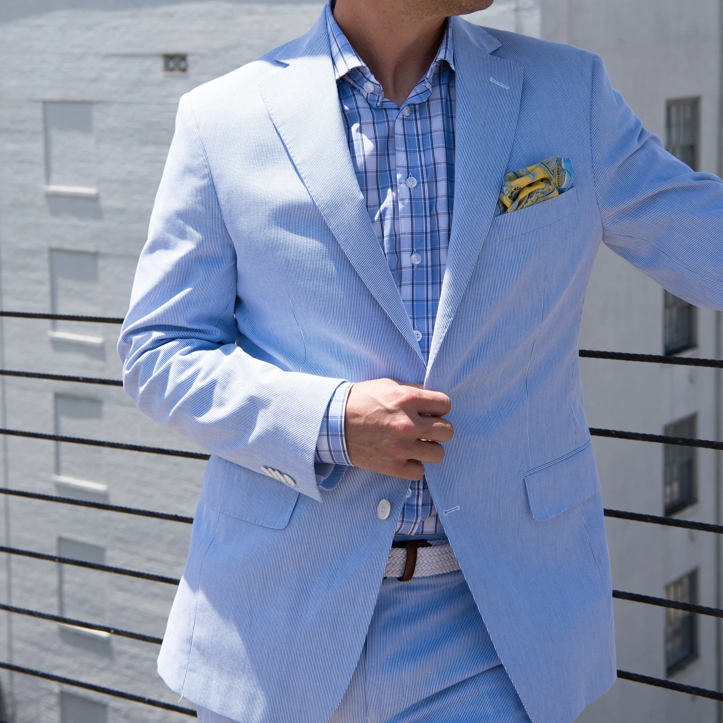 Ocean Blue Pincord Sport Coat