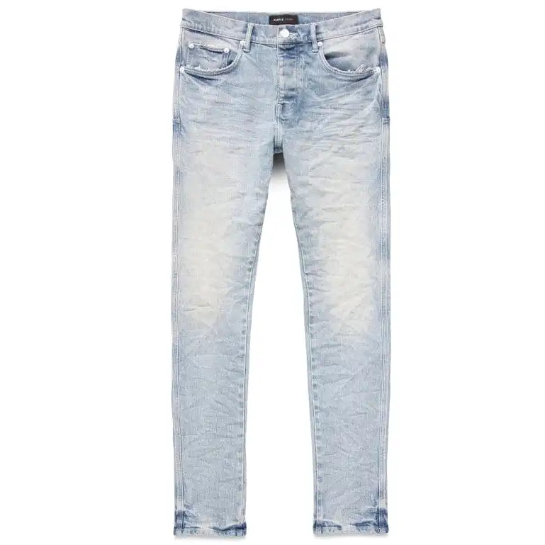 Purple Brand Lt Indigo White Pop Jean (Light Indigo) P001-LIWP323