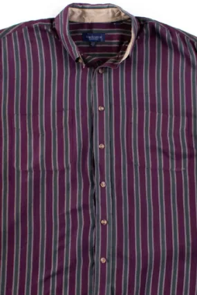 Purple Striped Button Up Shirt