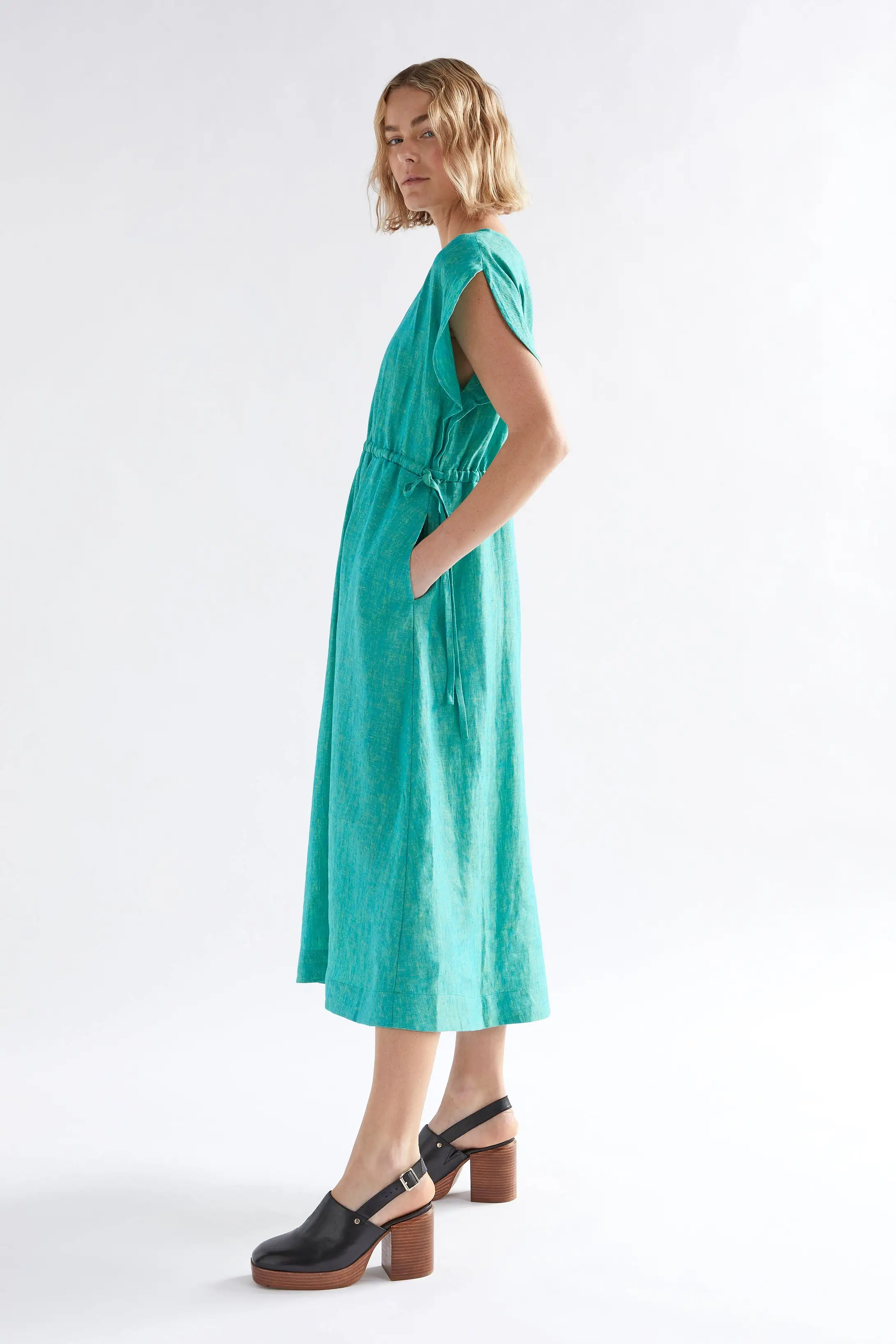 Sav Linen Midi Dress