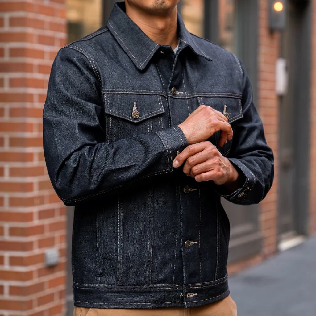 Selvedge Denim Trucker Jacket | Raw Indigo