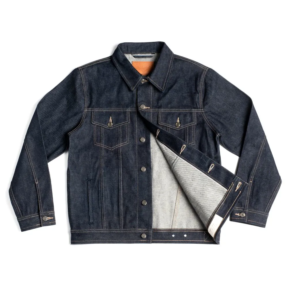 Selvedge Denim Trucker Jacket | Raw Indigo