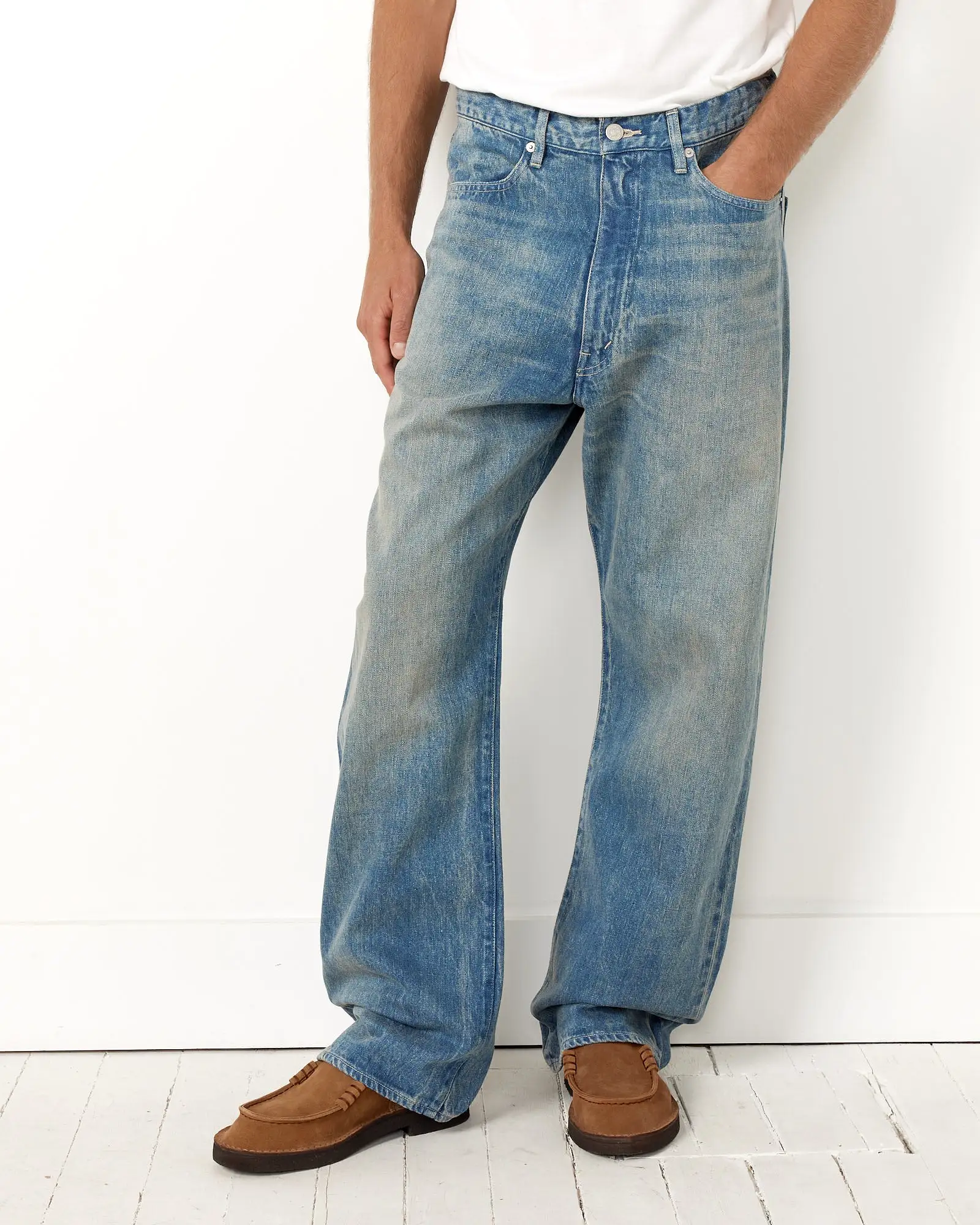 Selvedge Faded Denim Pant