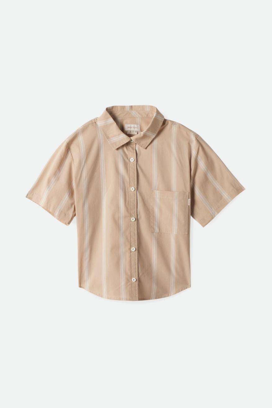 Sidney Boxy S/S Woven - Sesame