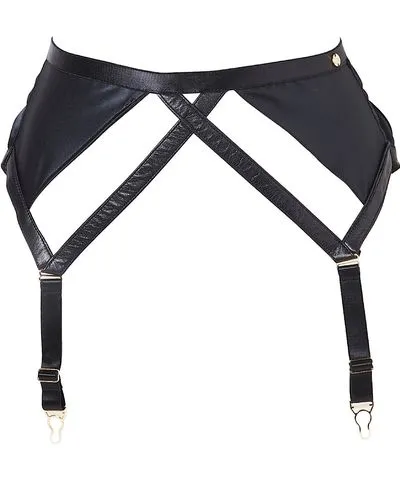 Something Wicked Women's Black Jade Suspender Garter Belt