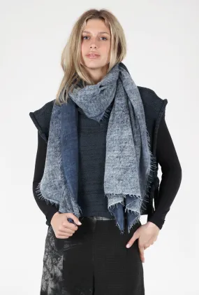 Spray Art Felted Cashmere Scarf, Jeans