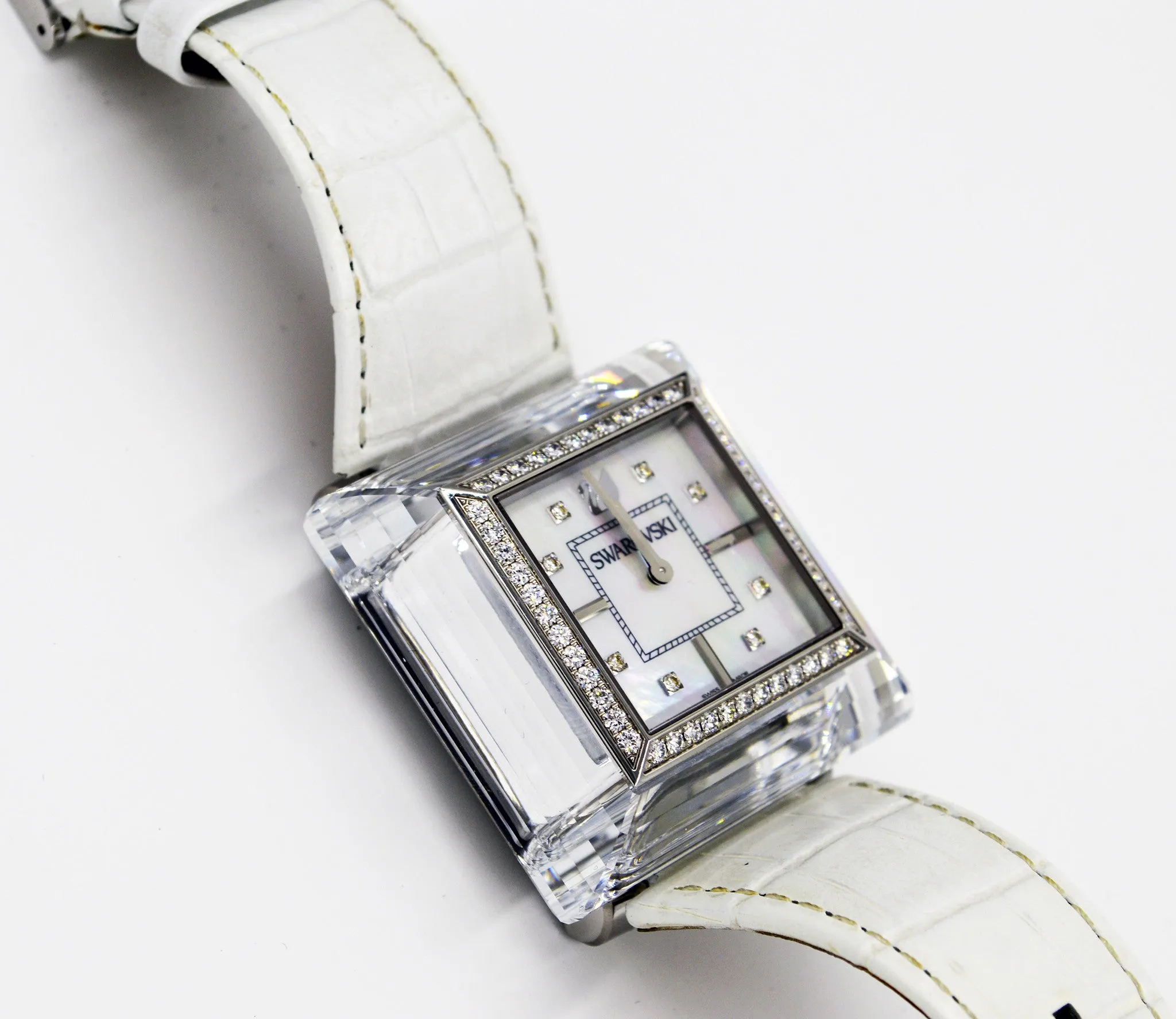 Swarovski 1.18ct DIAMONDS Limited Edition ROCK'N'LIGHT White Swiss WATCH 1066305