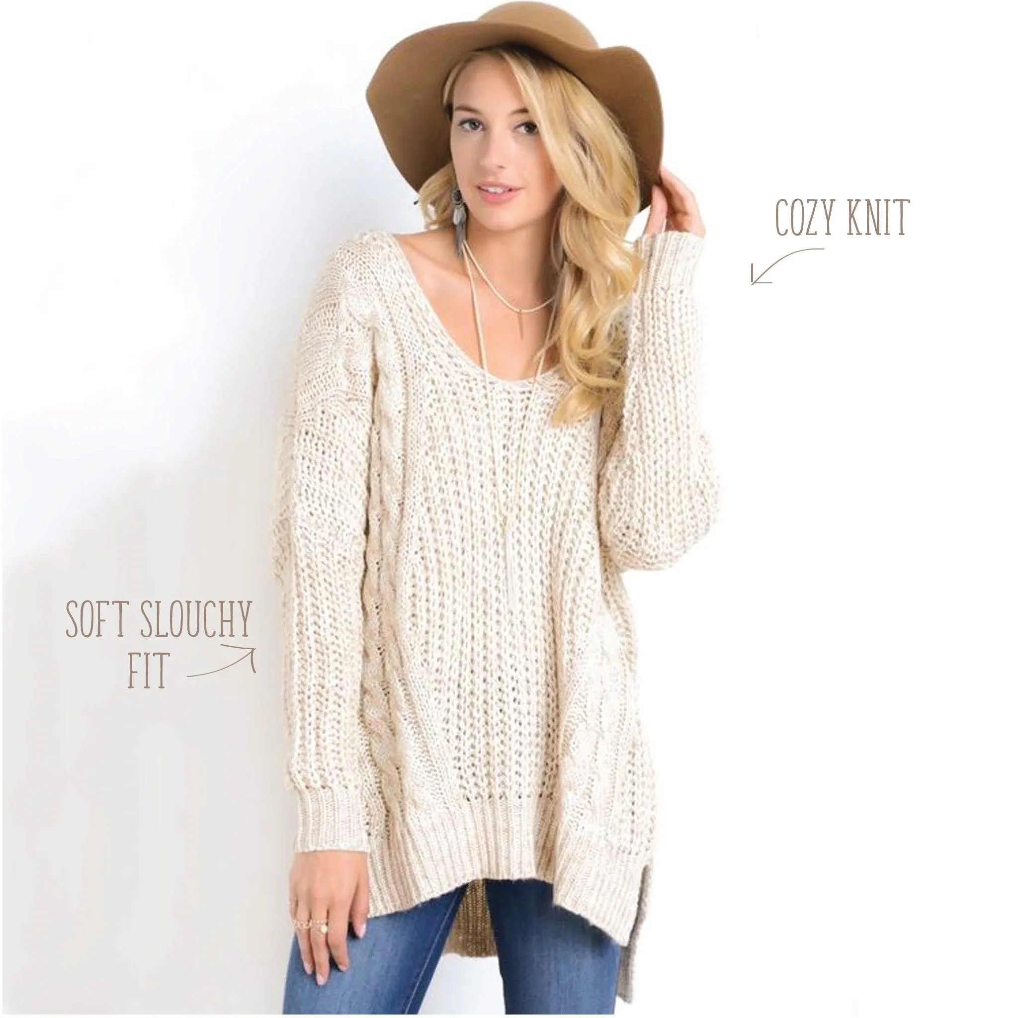 Sweet Strap Back Sweater