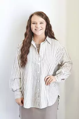 Sydney Striped Button Up