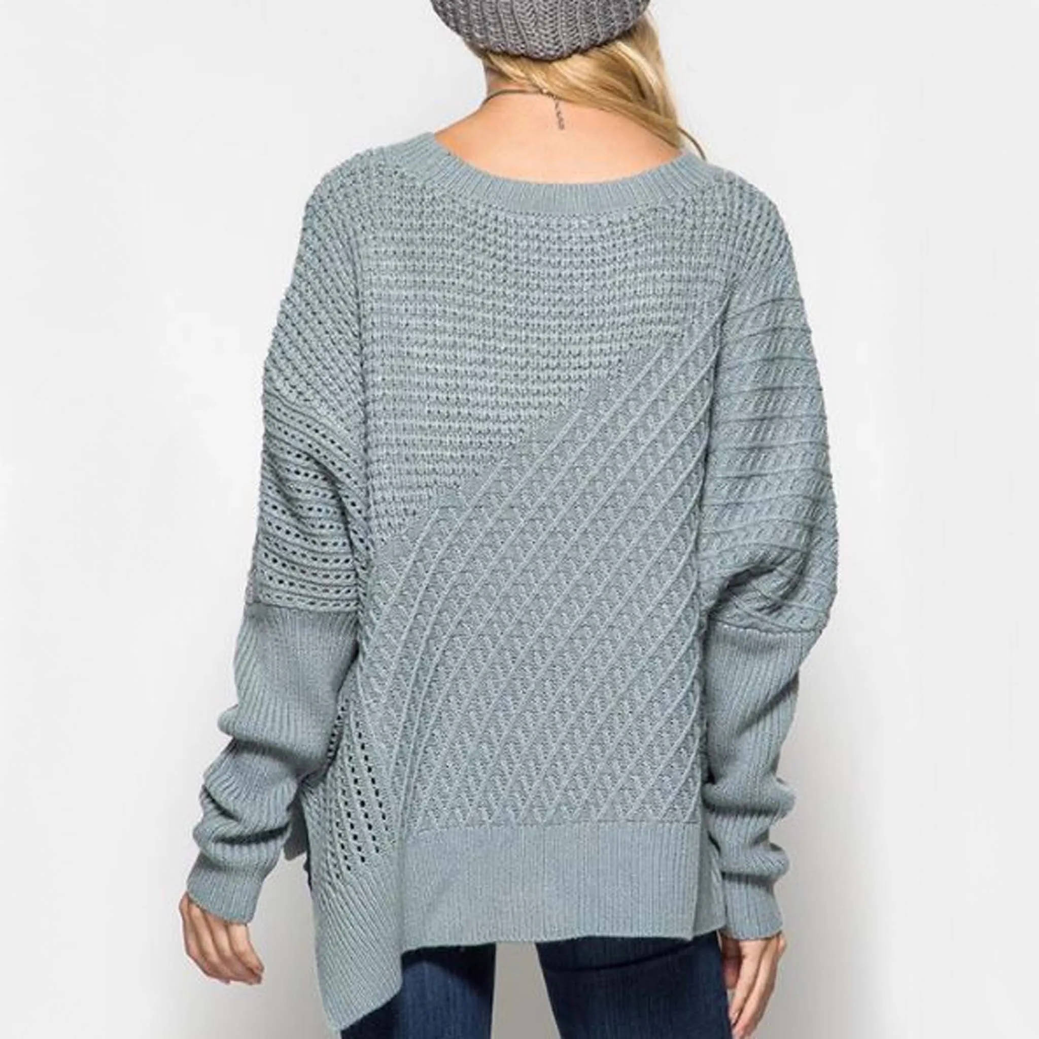 The Slouchy Sage Sweater