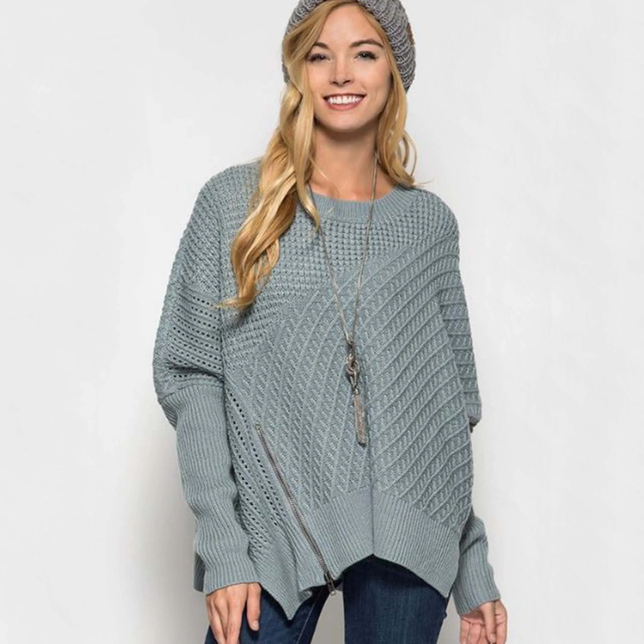 The Slouchy Sage Sweater