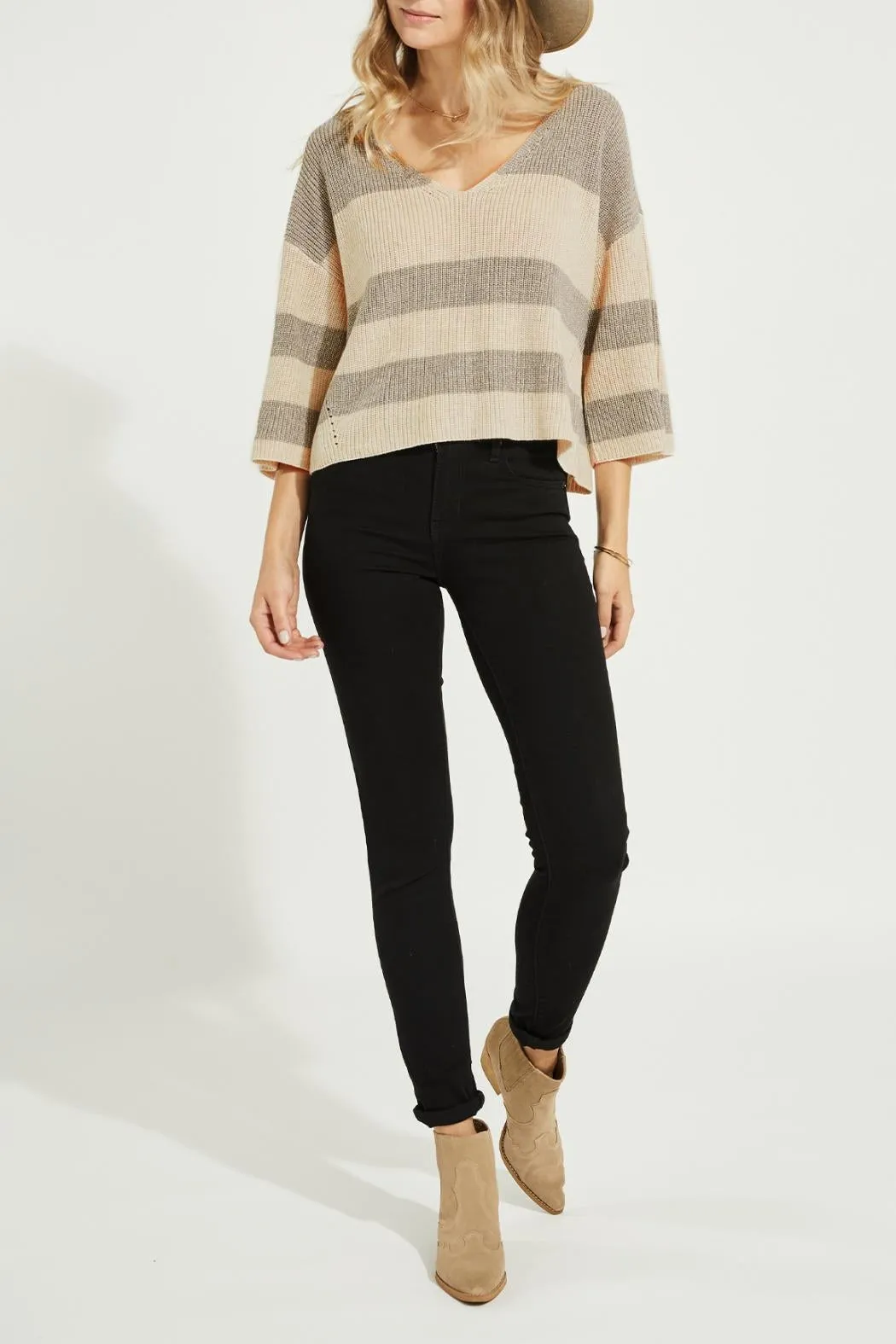 Three-Quarter Sleeve Sweater