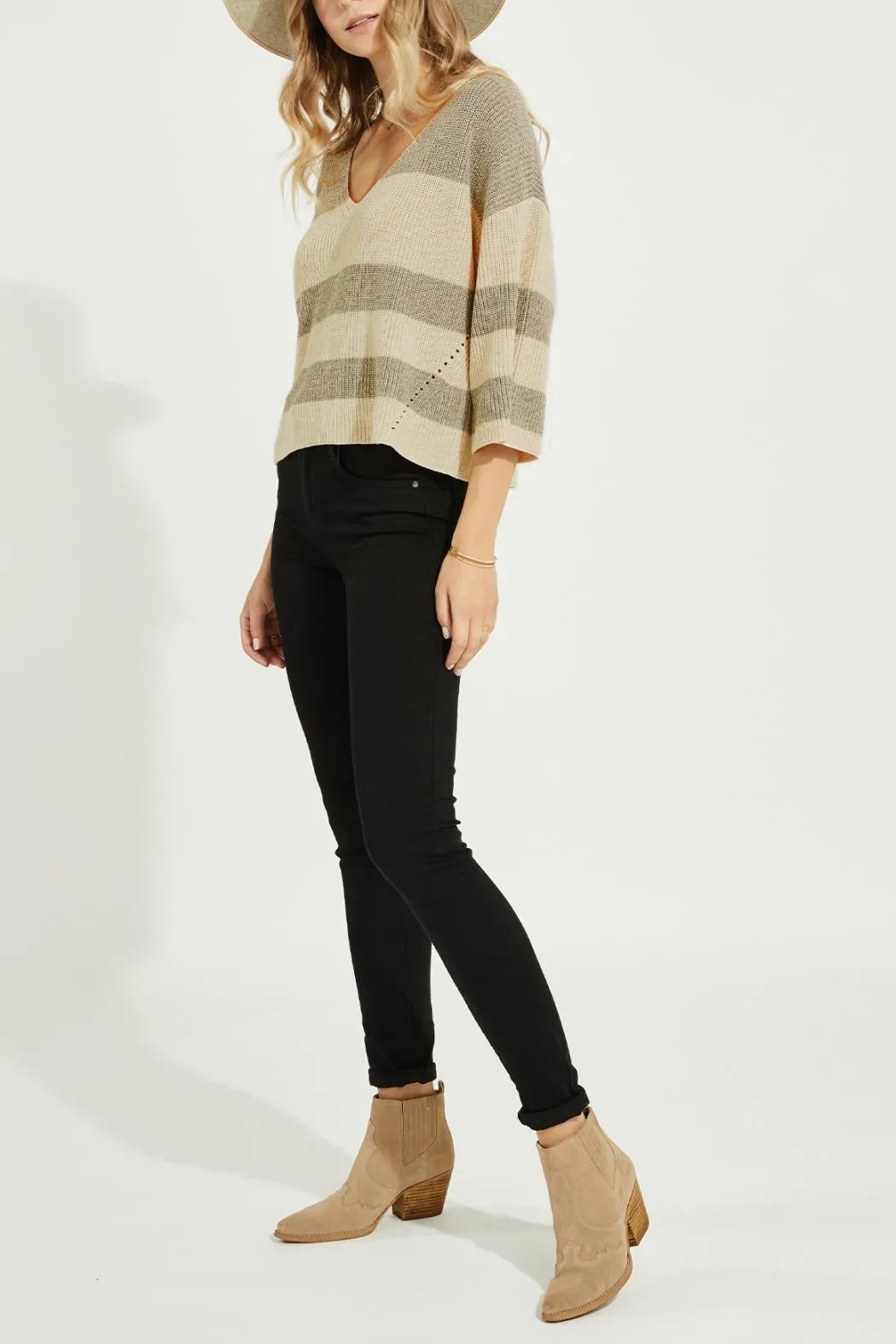 Three-Quarter Sleeve Sweater