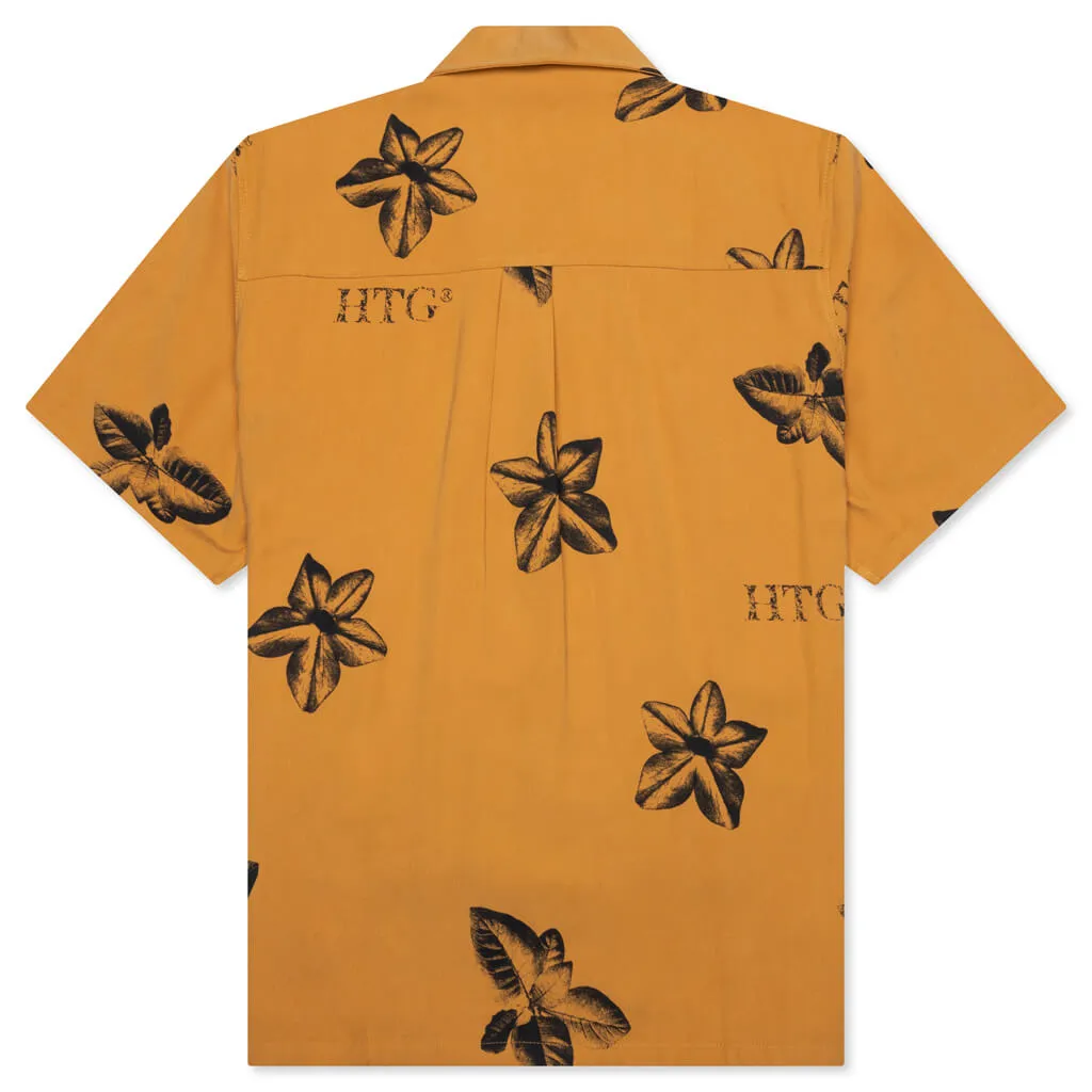 Tobacco S/S Button Up - Mustard