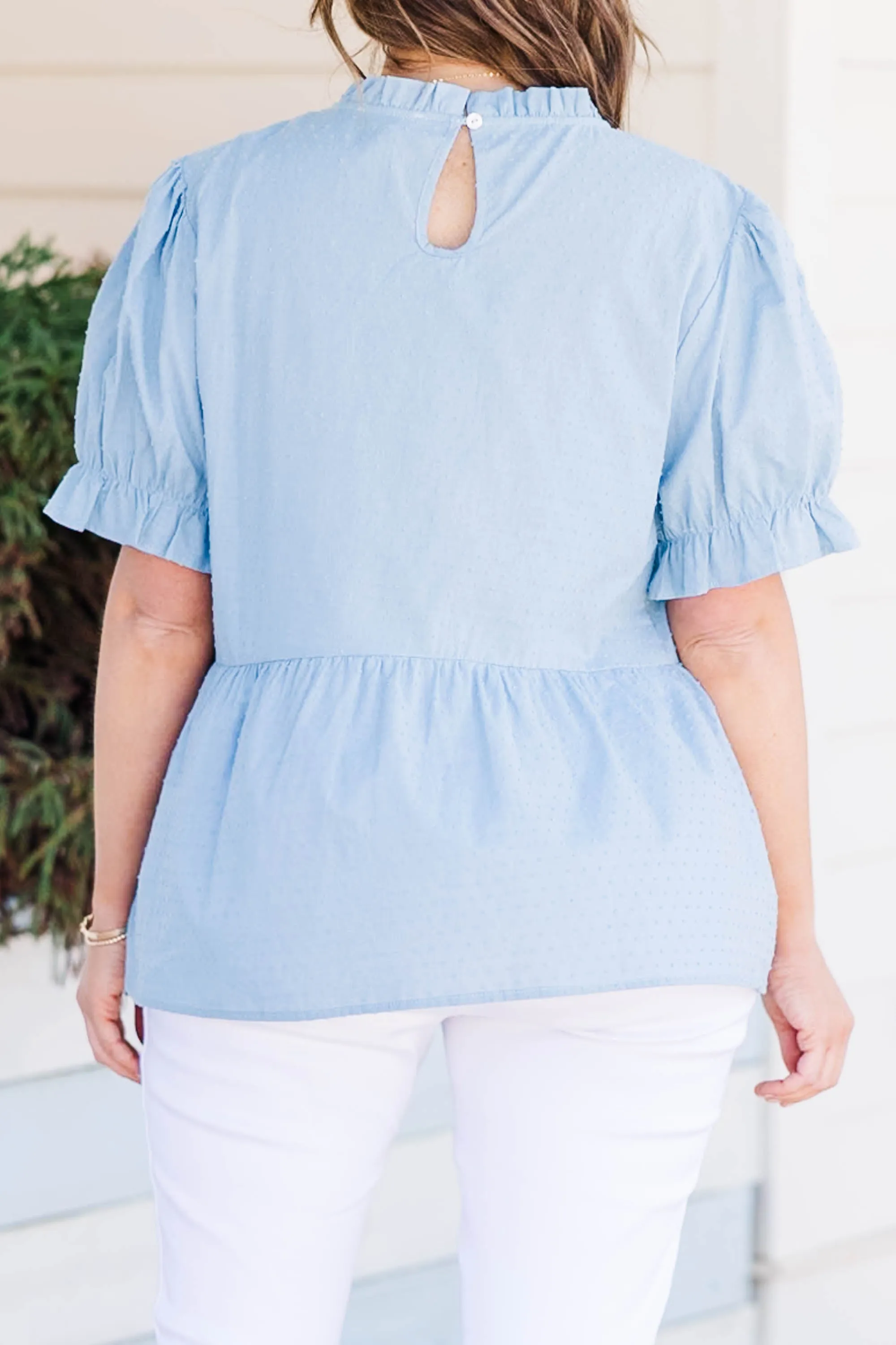 Try For Love Top, Blue