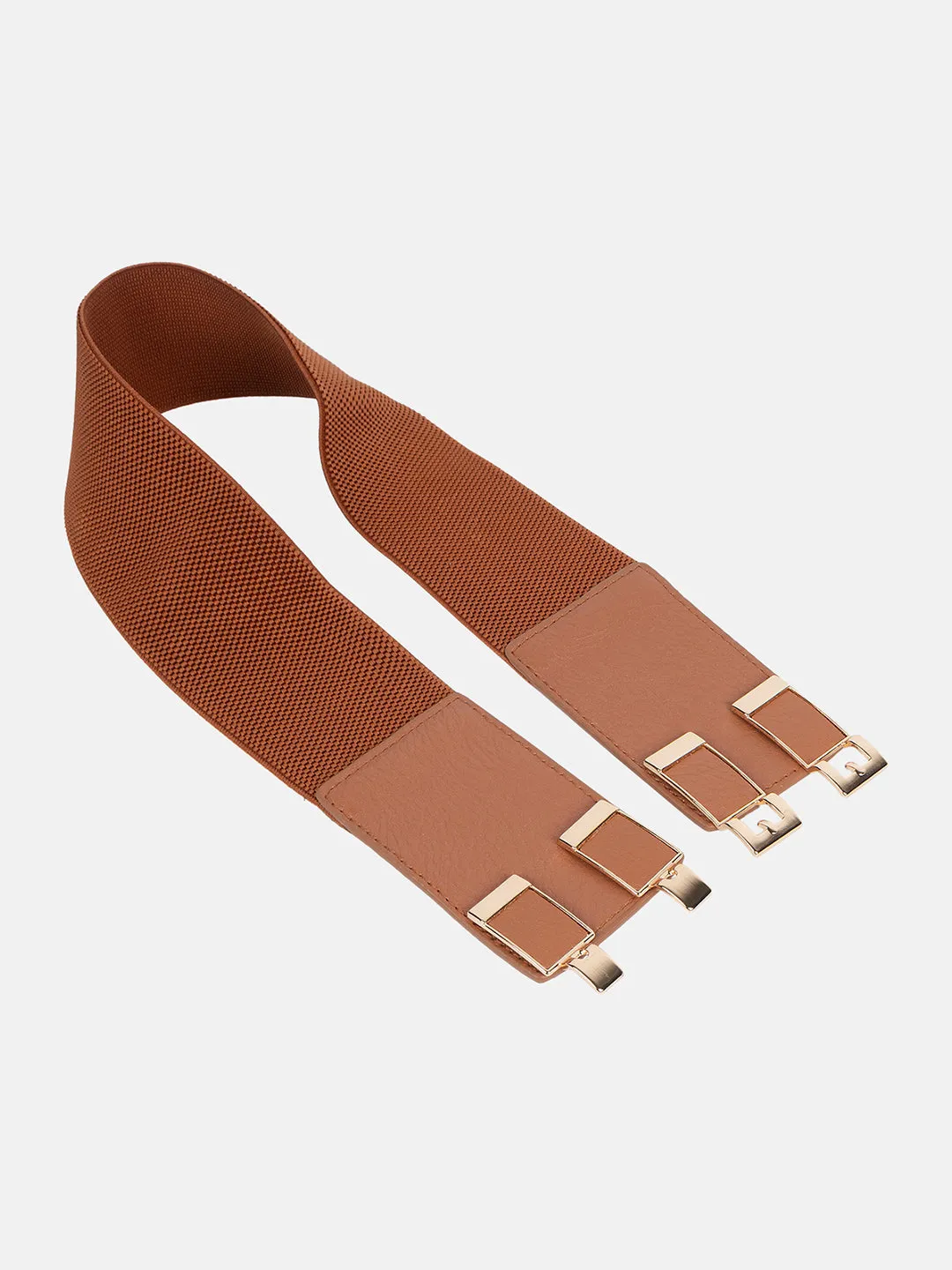 Twin Buckle Stretch Broad Belt