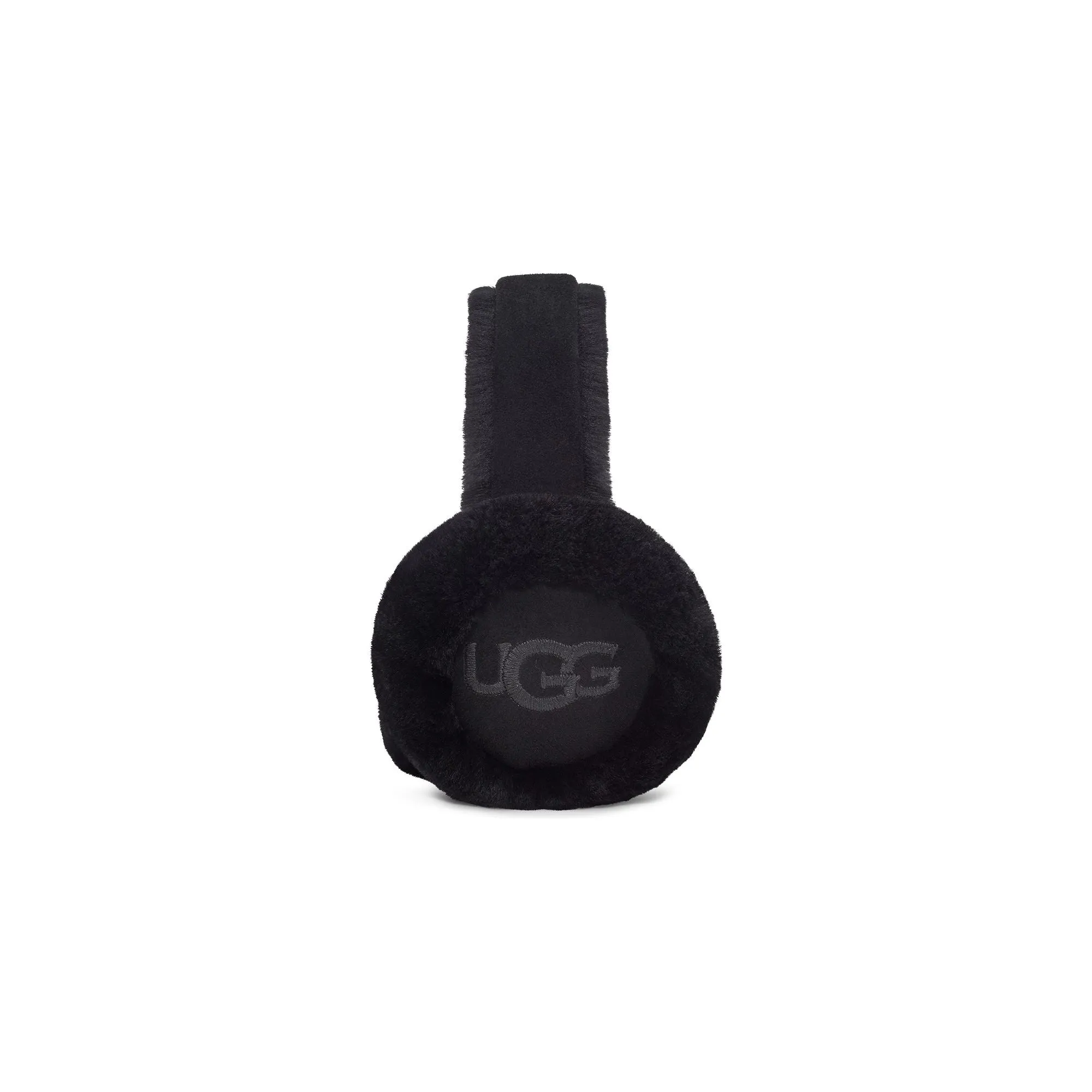 UGG Women's Embroidered Logo Earmuff in Black