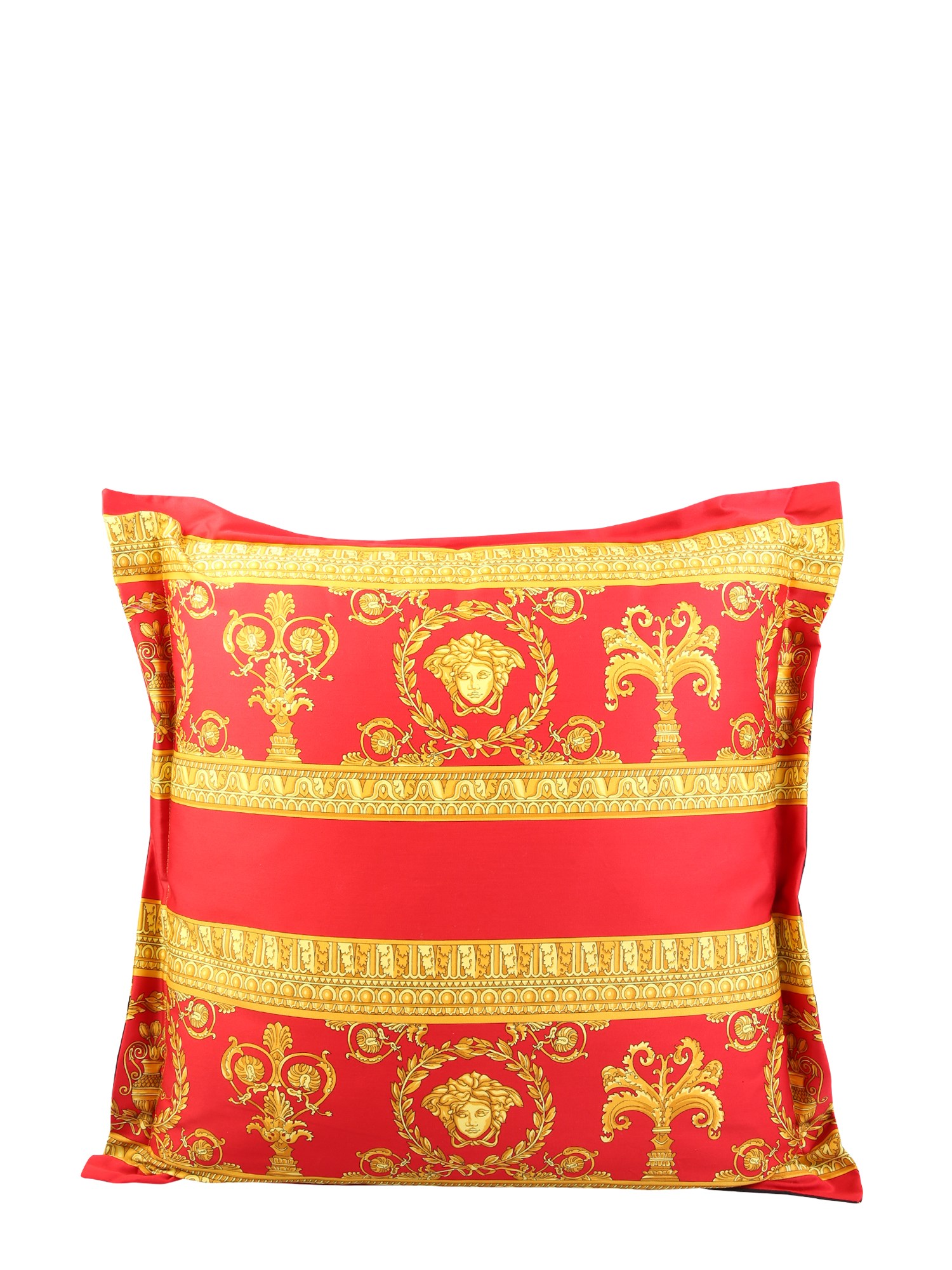 VERSACE    DOUBLE-SIDED COTTON PILLOW WITH PRINT I ♡ BAROQUE