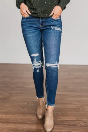 Vervet Mid-Rise Skinny Jean- Kristine Wash