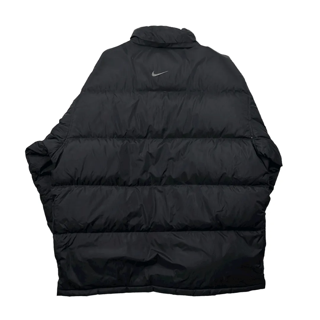 Vintage 90s Black Nike Puffer Coat/ Jacket - Large