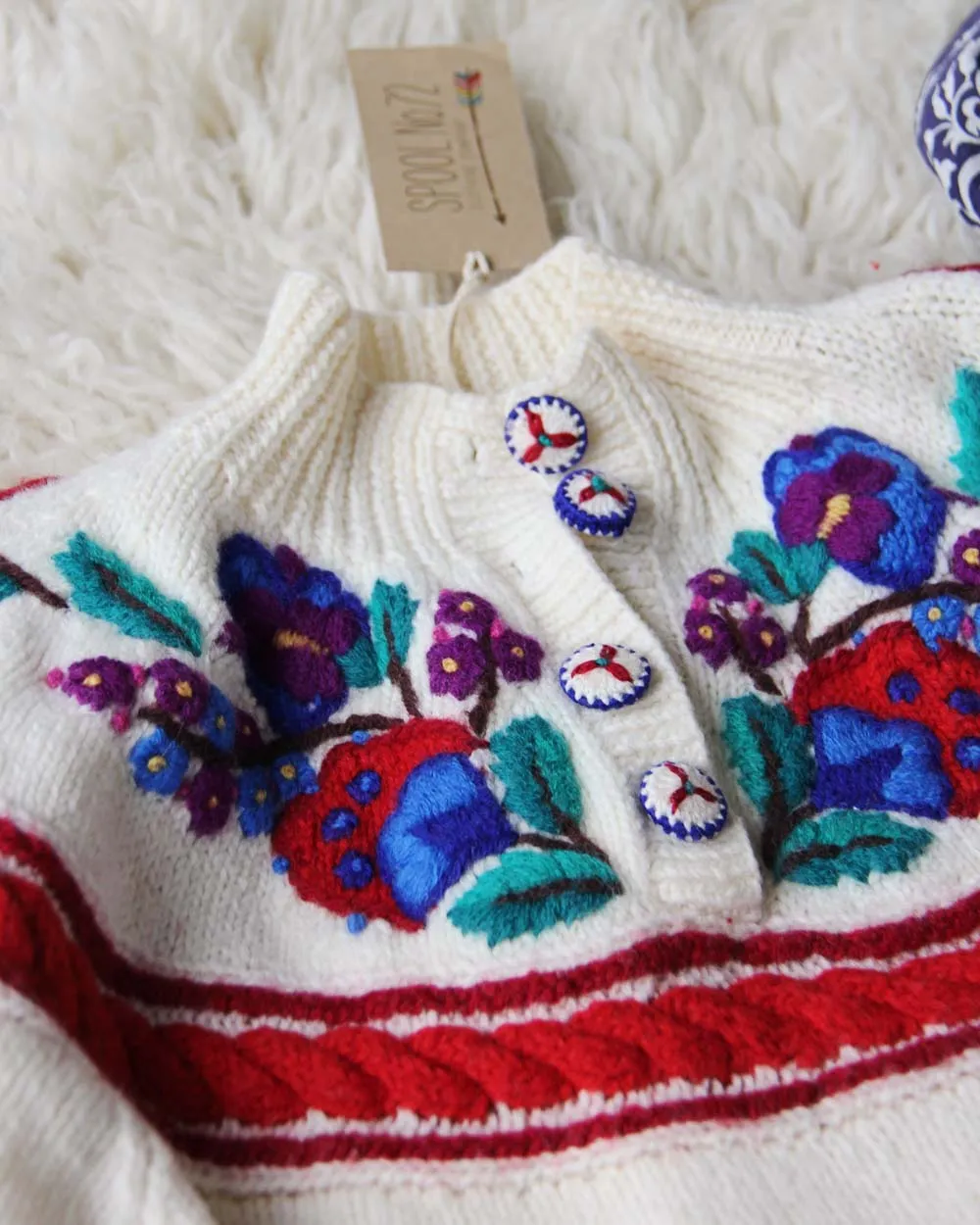 Vintage Floral Soft Sweater