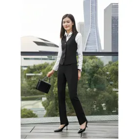 Women's Winter Formal Business Office Work Wear Vest with Pants