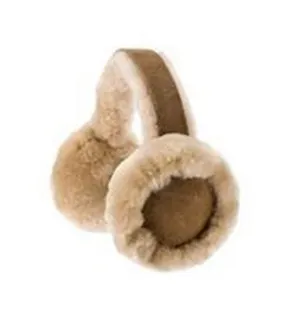 Womens/ladies luxury sheepskin earmuffs one size chestnut Eastern Counties Leather