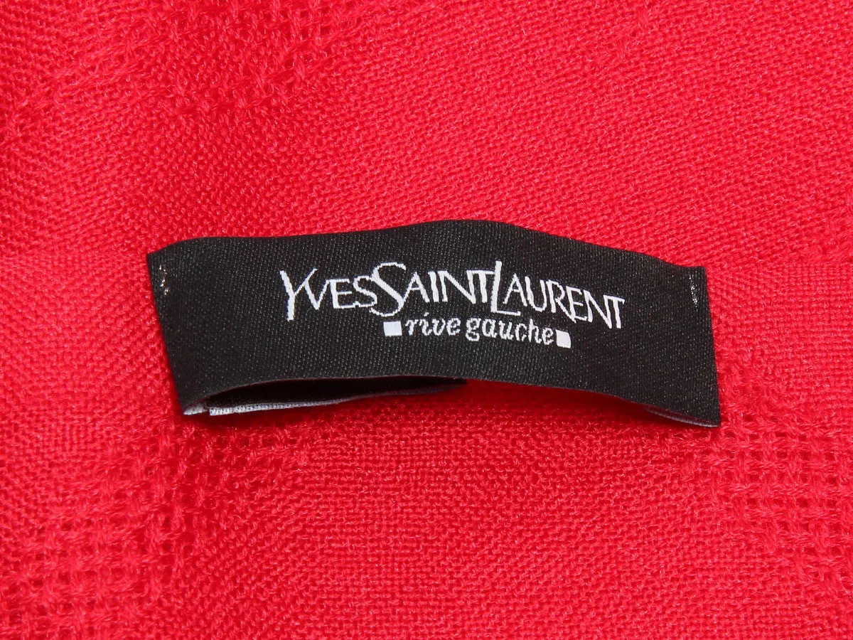 YSL Red Scarf