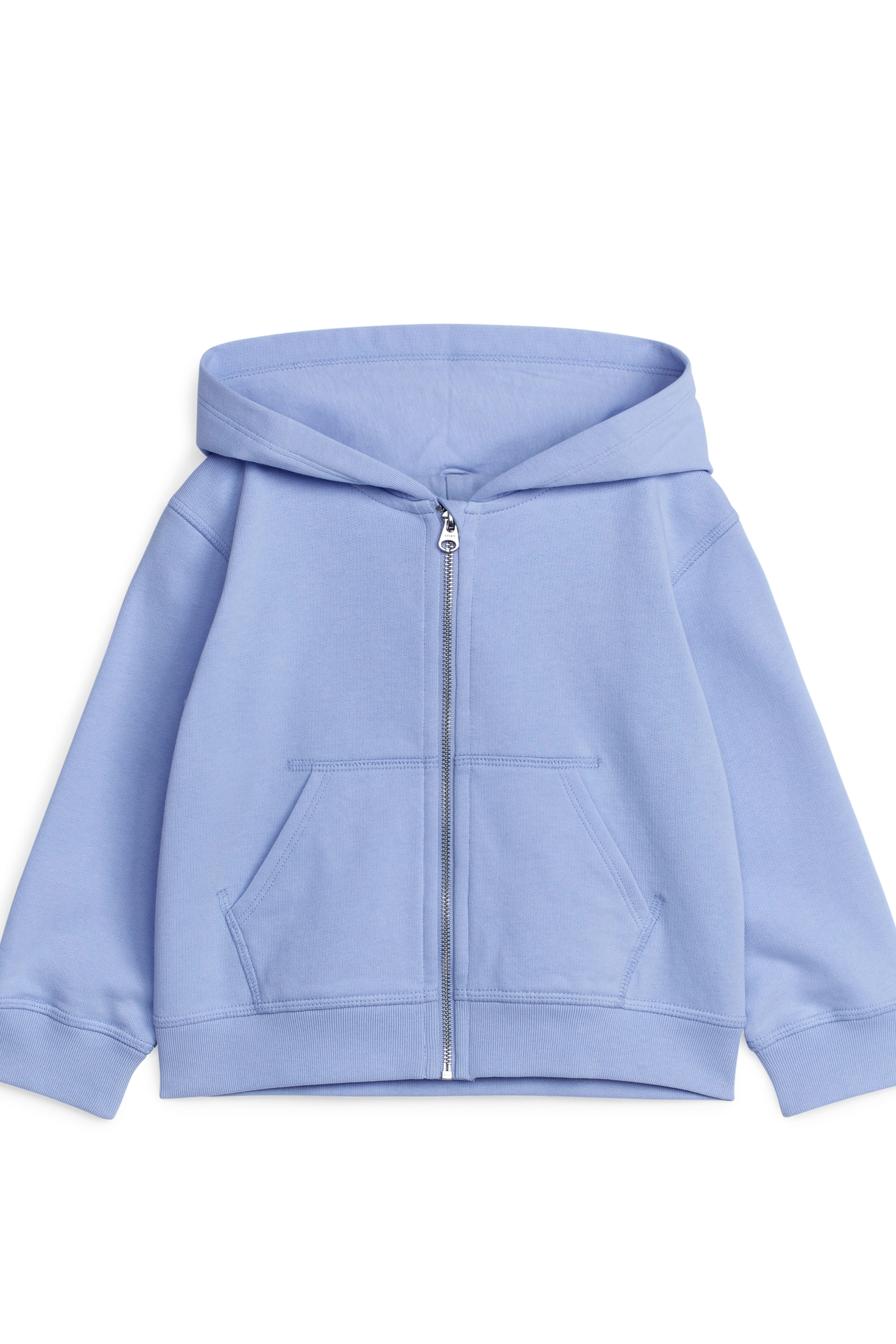 Zip Hoodie - Long sleeve - Regular length - Dusty Light Blue - Kids | H&M GB